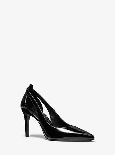 Michael Kors Cersei Leather Cutout Pump In Black 